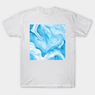 SKY BLUE LIQUID MARBLE DESIGN, IPHONE CASE AND MORE T-Shirt